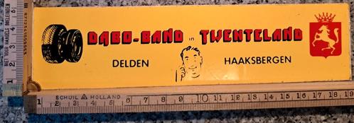 Vintage sticker Dabo band Twente land Haaksbergen logo merk, Verzamelen, Stickers, Zo goed als nieuw, Overige typen, Ophalen of Verzenden