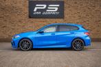 BMW 1-serie 118i EDE M Sport, Half Leder, Ambient, Keyless, 12 maanden, Gebruikt, Blauw, Leder en Stof