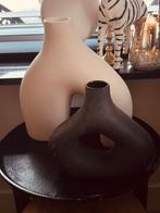 zwarte vaad wot beige vaas 🌸🌸🌸🌸🌸, Overige kleuren, Ophalen of Verzenden, Minder dan 50 cm, Glas