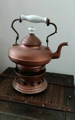 Koperen pot/ketel met theelichthouder, Antiek en Kunst, Ophalen, Koper