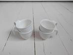 Vier witte mokken van Horeca by Minh Long, Overige materialen, Ophalen of Verzenden, Zo goed als nieuw, Overige stijlen