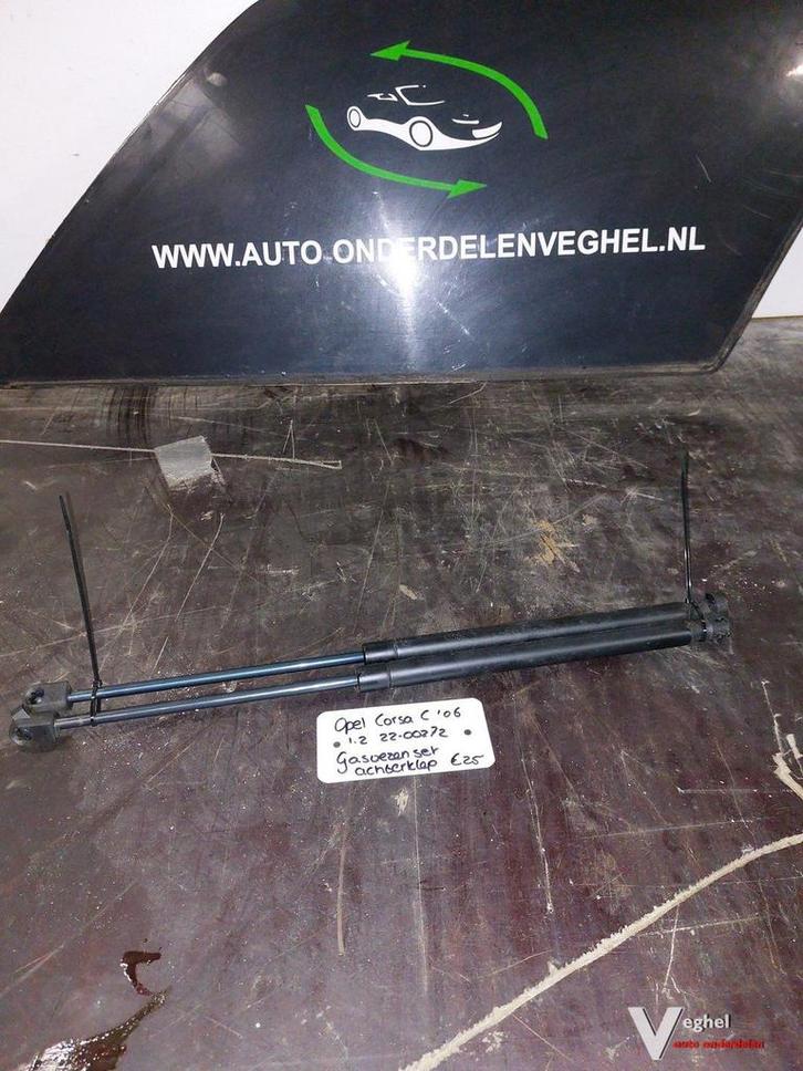 Opel Corsa C 1.2 gasverenset achterklep '06, Auto-onderdelen, Carrosserie en Plaatwerk, Gebruikt, Ophalen of Verzenden