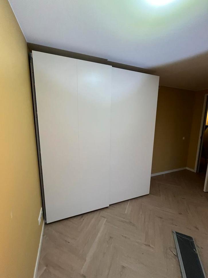 Kledingkast PAX (Ikea) net schuifdeuren, wit, 2 meterx2.36, Huis en Inrichting, Kasten | Kledingkasten, Gebruikt, 200 cm of meer