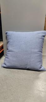 Kussen blauw Luilak 40 x 40cm verkleurd, Ophalen of Verzenden, Gebruikt, Blauw, Vierkant