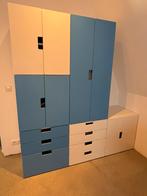 Ikea Platsa / Stuva kasten combinatie (blauw/wit), Ophalen, Gebruikt, Minder dan 75 cm, 50 tot 70 cm