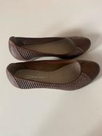 Dolcis instappers van leer met sleehak, Maat 38, Ophalen, Bruin, Instappers, Zo goed als nieuw
