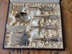 Zilveren hors d'oeuvre set presenteerset 4 delig, org etui, Verzenden, Zilver