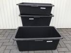 Rechthoek bak.Nieuw.Maat: 40,65,90ltr. Manden.Nieuw.42,52ltr, Ophalen, Kunststof, Minder dan 60 cm, Rond