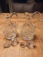 Geslepen kristal karaafjes, Ophalen of Verzenden