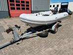 Brig Falcon 400 incl Yamaha 30 autolube op Pega trailer, Watersport en Boten, Gebruikt, Benzine, Minder dan 70 pk, Overige materialen