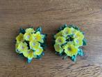 2 Kaarsenringen "Narcis", Huis en Inrichting, Woonaccessoires | Kandelaars en Kaarsen, Ophalen of Verzenden, Zo goed als nieuw