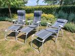 3 Campingstoelen, verstelbaar, met voetensteunen, Caravans en Kamperen, Ophalen, Zo goed als nieuw, Campingstoel