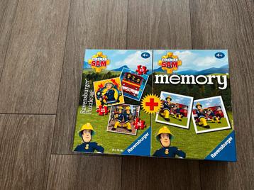 Puzzel + memory Brandweerman Sam beschikbaar voor biedingen