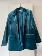 Turquoise velours blazer - Maat L - Nieuwstaat, Kleding | Dames, Blauw, Maat 42/44 (L), Nieuw, Ophalen of Verzenden