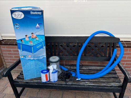 Bestway zwembad, filterpomp, filters/nieuw, aan afvoerslang, Tuin en Terras, Zwembaden, Zo goed als nieuw, Opzetzwembad, Minder dan 80 cm