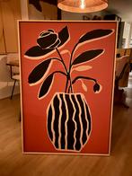 Canvas 75x110 met naturel baklijst (Oker stilleven nr5), Ophalen