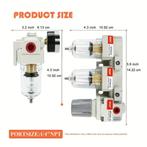 RIH Perslucht reduceer conditioneringsfilter unit Nieuw!, Doe-het-zelf en Verbouw, Meetapparatuur, Ophalen of Verzenden, Nieuw