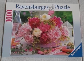 Legpuzzel Ravensburger : Boeket rozen 1000 stukjes beschikbaar voor biedingen