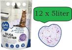 kattenbakvulling - lavendel - Voordeelverpakking - 12x 5L, Verzenden, Nieuw, Gesloten