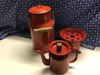 Emaille Rood : Emmertje/Theepot/ Theelicht, Antiek en Kunst, Antiek | Emaille, Ophalen