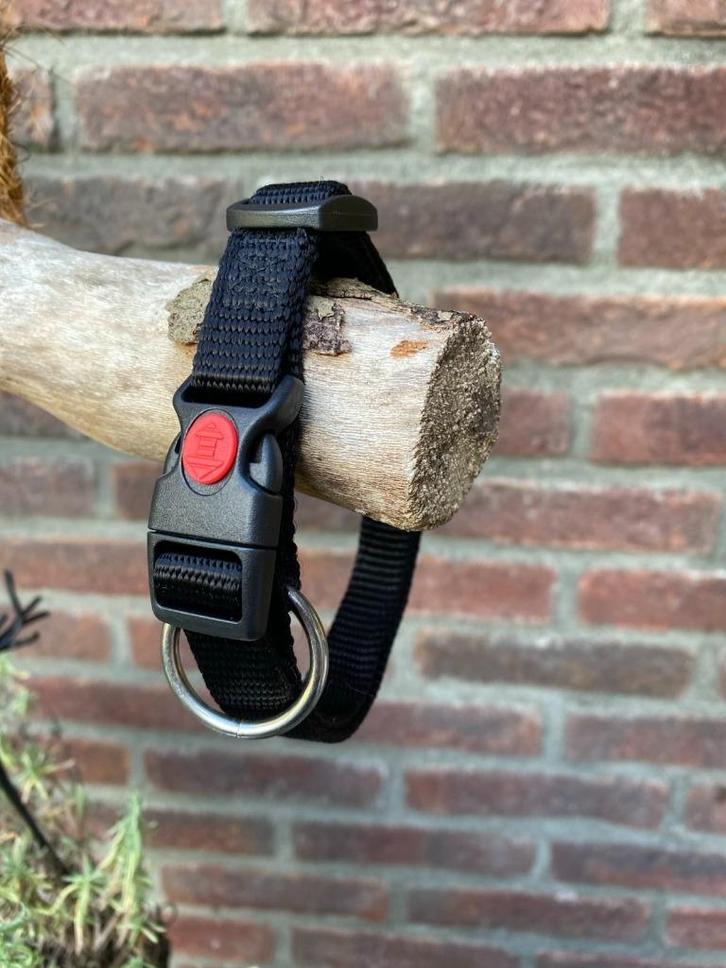 Beeztees hondenhalsband Parinca Premium zwart 40-45 x 2 cm, Dieren en Toebehoren, Hondenhalsbanden en Penningen, Zo goed als nieuw