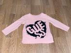 Guess shirtje maat 74 roze met zwarte letters, Kinderen en Baby's, Meisje, Shirtje of Longsleeve, Gebruikt, Ophalen of Verzenden