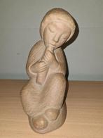 Beeld.            Sereen.             Meisje op blokfluit., Antiek en Kunst, Ophalen of Verzenden