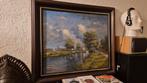W. Kloos Landschap Schilderij 75 x 65, Antiek en Kunst, Ophalen of Verzenden