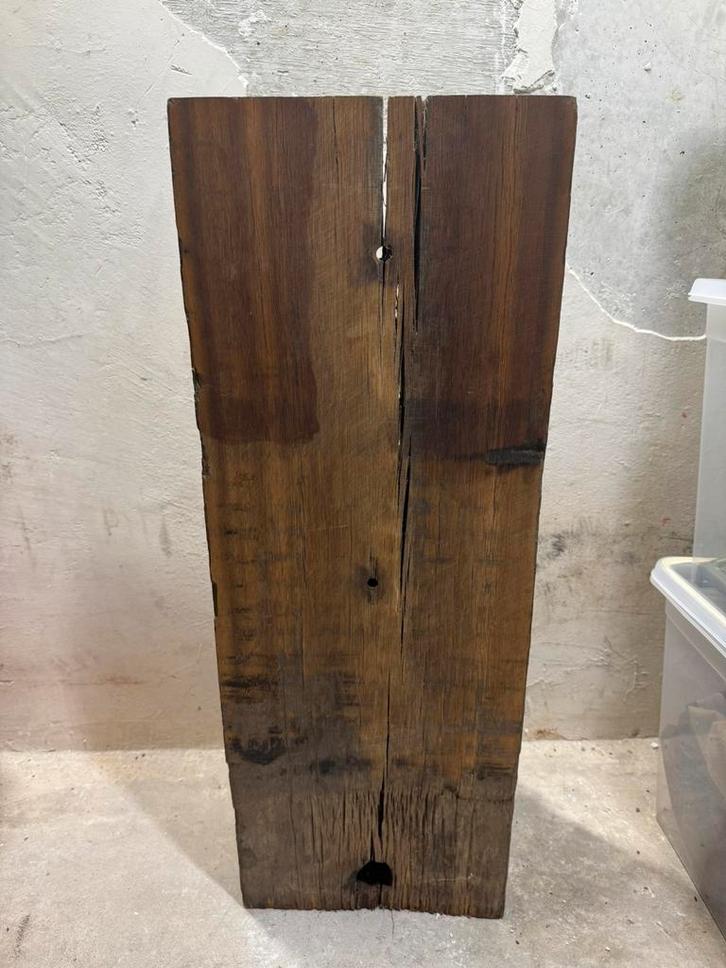 Massief houten biels / zuil, Huis en Inrichting, Woonaccessoires | Zuilen en Pilaren, Gebruikt, Ophalen