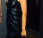 Prachtige Leren Glanzende Jurk maat M, Verzenden, Zo goed als nieuw, Zwart, Boven de knie