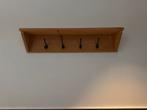 Houten Wandkapstok met Plank, Ophalen of Verzenden, Zo goed als nieuw, Hout, Wandkapstok