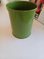 NVF vintage groene prullenbak, Ophalen of Verzenden, Gebruikt, Metaal, Minder dan 50 cm