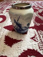 Delfts Blauw Vaasje met Molen, Antiek en Kunst, Ophalen of Verzenden