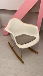 Vitra Eames RAR plastic schommelstoel wit (let op:verkleurd), Ophalen, Gebruikt, Stoel(en)