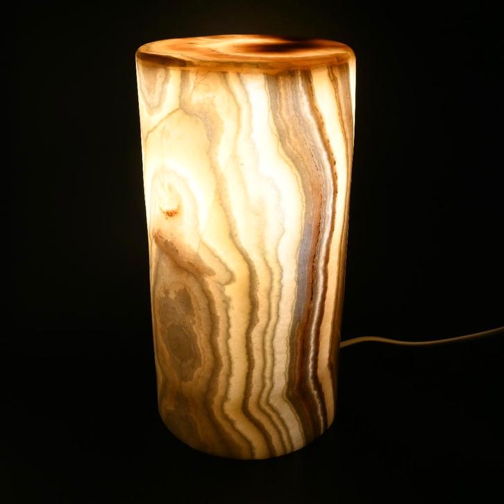 27cm Luxe Zoutlamp Aragoniet Marokko Alabaster Stalactiet, Verzamelen, Mineralen en Fossielen, Mineraal, Ophalen of Verzenden