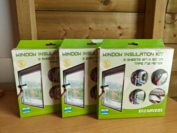 NIEUW: 3 Venster-Isolatiefolie van Ecosavers 
 beschikbaar voor biedingen