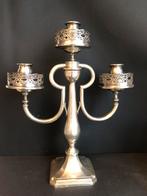 Art Deco 925 Zilveren Kandelaar 3-in-1, Ophalen of Verzenden, Zilver