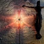 Vintage Murano glazen wandlamp., Huis en Inrichting, Lampen | Wandlampen, Ophalen of Verzenden, Zo goed als nieuw