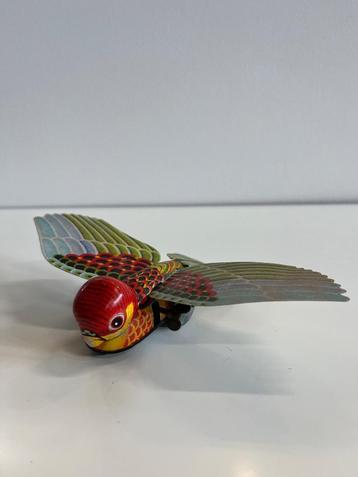 Blik Japans wind-up speelgoed vogeltje van Yone, jaren 60 beschikbaar voor biedingen