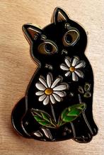 Broche zwarte kat, Sieraden, Tassen en Uiterlijk, Broches, Overige materialen, Zwart, Minder dan 4 cm, Nieuw
