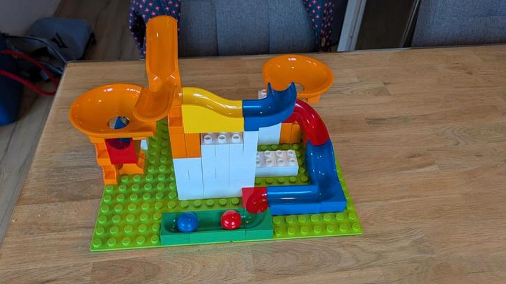 Hubelino Knikkerbaan - Bouwplezier!, Kinderen en Baby's, Speelgoed | Bouwstenen, Zo goed als nieuw, Overige merken, Ophalen of Verzenden