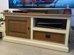 Massief houten TV-meubel Landelijk Eikenhout, Huis en Inrichting, Kasten | Televisiemeubels, Ophalen, 100 tot 150 cm, Eikenhout