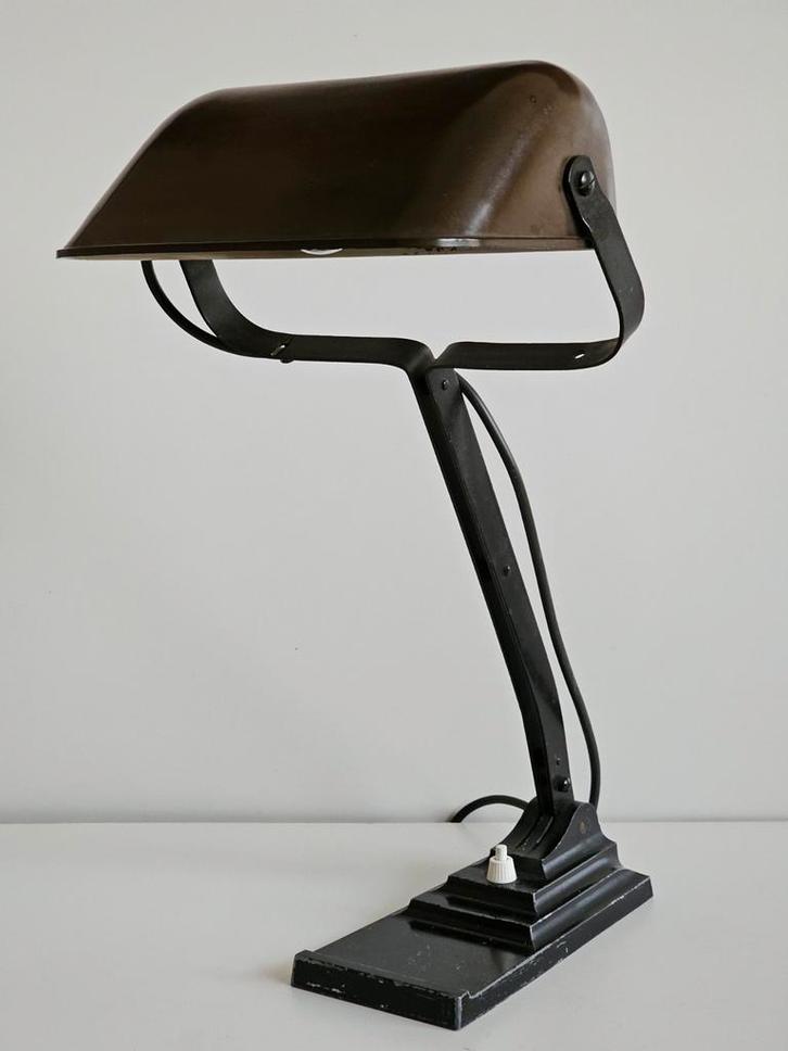 Vintage Erpé model 52 bureaulamp in Art Deco - Bauhaus stijl, Antiek en Kunst, Curiosa en Brocante, Verzenden