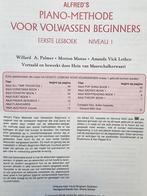 Alfred's Piano-methode voor volwassen beginners Deel 1., Les of Cursus, Ophalen of Verzenden, Zo goed als nieuw, Piano