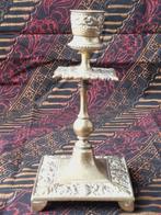 Mooi stel antieke kandelaars uit Engeland 16,5 cm. uit 1870., Ophalen of Verzenden, Koper of Brons