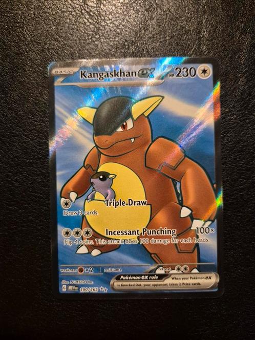 Kangaskhan ex #190 Pokemon Scarlet & Violet 151, Hobby en Vrije tijd, Verzamelkaartspellen | Pokémon, Nieuw, Losse kaart, Ophalen of Verzenden