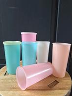Retro Vintage Tupperware bekers - pastel kleuren, Ophalen of Verzenden, Beker of Kan