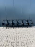 Montis chaplin eetkamerstoel - zwart leer wieltjes, Huis en Inrichting, Stoelen, Zwart, Ophalen of Verzenden, Zo goed als nieuw