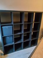 Ikea Kallax kast 4x4 zwart - gratis - nog in prima staat, Huis en Inrichting, Kasten | Boekenkasten, Ophalen, Gebruikt, 150 tot 200 cm