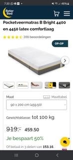 B Bright 4450 PL matras Beter Bed, Ophalen, 90 cm, Eenpersoons, Zo goed als nieuw